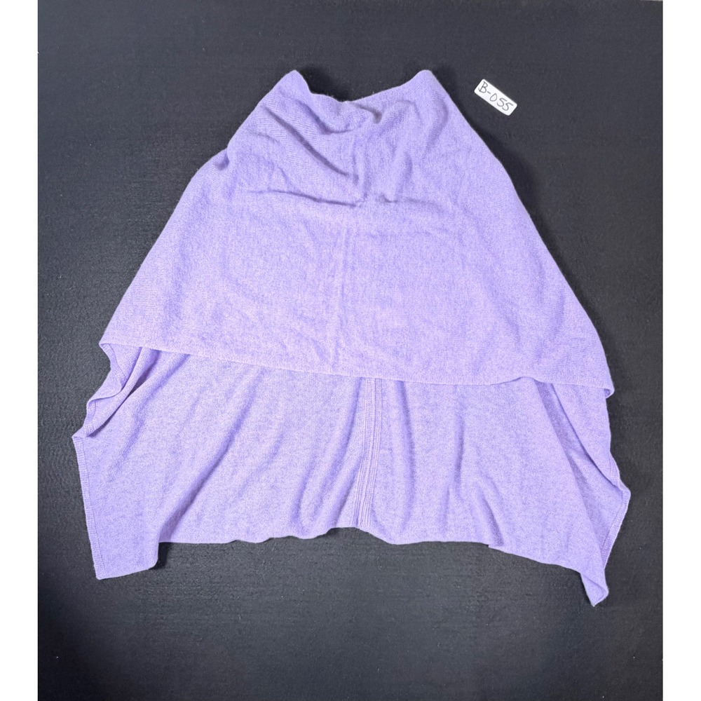 Alashan Cashmere Lilac Purple 100% Cashmere Draped Topper Poncho LS1346-1469
